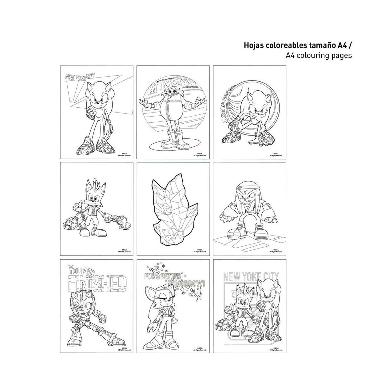 Σετ Χαρτικών Sonic Μωβ